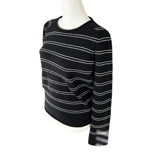 Vince Railroad Stripe Wool Cashmere Long Sleeve Sweater XXS - Picture 5 of 10